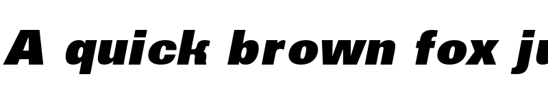 Preview of a_GroticExtraBlack Italic