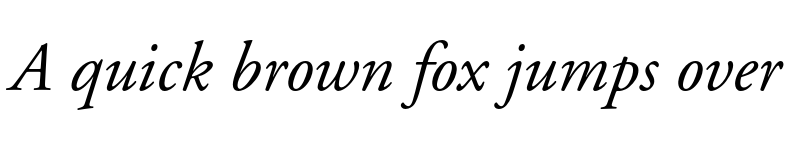 Preview of Adobe Garamond Oldstyle Figures Italic