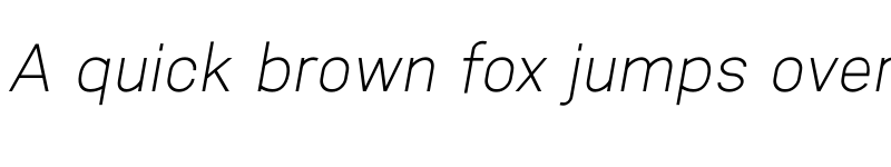 Preview of Aftetir Thin Italic