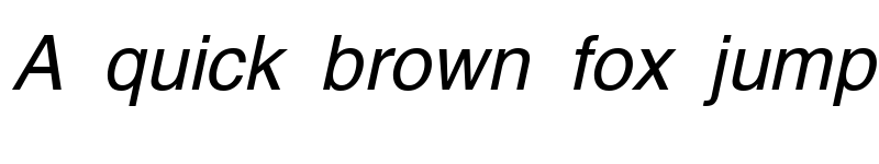 Preview of AG_Helvetica Italic