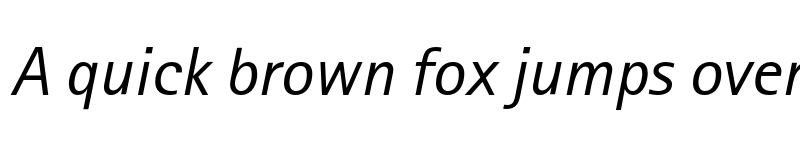 Preview of AgfaRotisSansSerif Italic