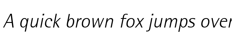 Preview of AgfaRotisSemisansLight Italic