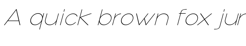 Preview of Aginoe Sans Italic