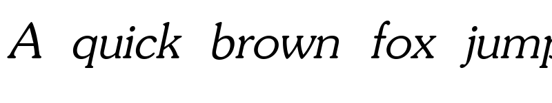 Preview of AGSouvenirCyr Italic