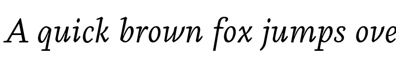 Preview of Aila Regular Italic