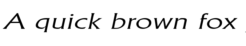 Preview of AlbertaWideExtralight Italic