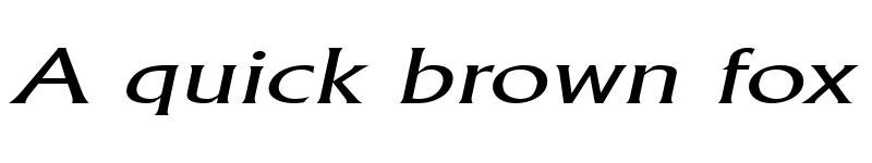 Preview of AlbertaWideLight Italic