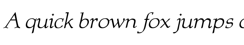 Preview of Albion Italic Regular