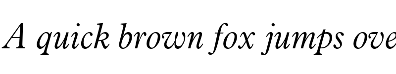 Preview of Aldine 721 Light Italic