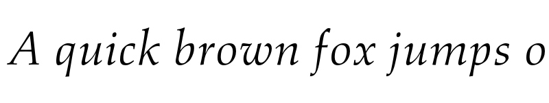 Preview of Aldus Oldstyle Figures Italic