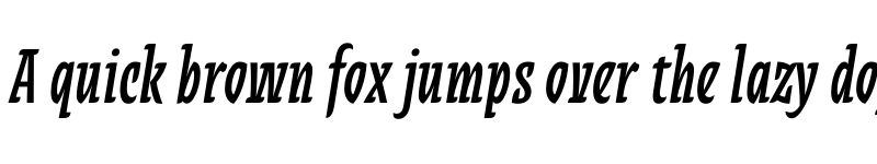 Preview of Alebrije Condensed Bold Italic