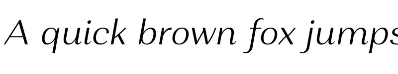 Preview of Alethia Next Light Italic