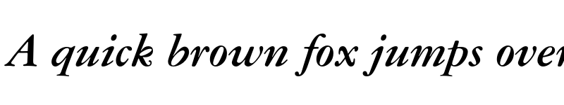 Preview of American Garamond Bold Italic