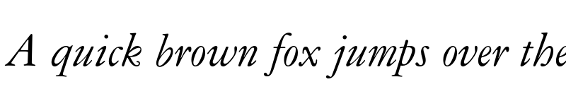 Preview of American Garamond Italic