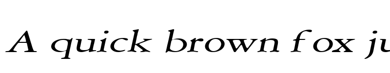 Preview of Amery Extended Italic