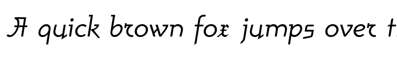 Preview of AmherstGothicSplit LT Std Italic