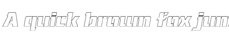Preview of AndreaBeckerOutline Italic