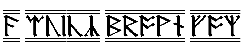 Preview of AngloSaxon Runes-2 Regular