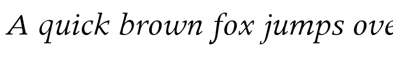 Preview of ApolloMT RomanItalic