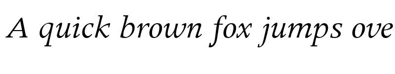 Preview of ApolloMTOldstyleFigures RomanItalic