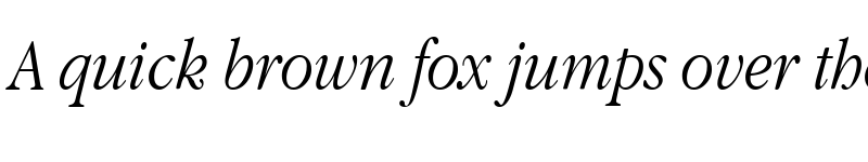 Preview of Apple Garamond BT Light Italic