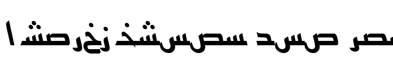 Preview of ArabicKufiSSK Italic