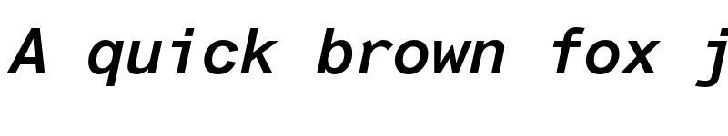 Preview of Arial Monospaced MT Std Bold Obl