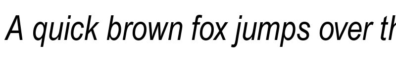 Preview of Arial Narrow MT Std Italic