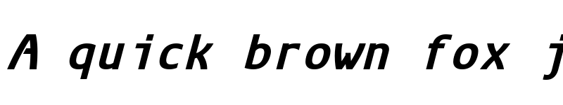 Preview of Arian AMU Mono Bold Italic