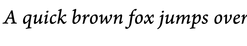 Preview of Arno Pro Italic Caption