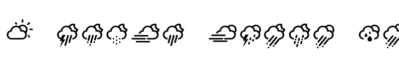 Preview of artill clean weather icons Regular