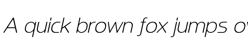 Preview of Ata Rounded 35 Extra Light Italic