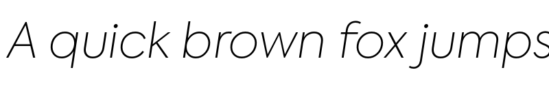 Preview of Axiforma Thin Italic
