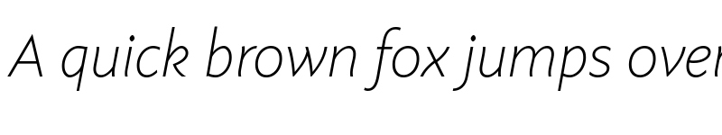 Preview of Axios ExtraLight Italic