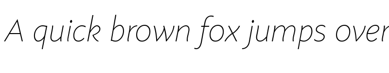 Preview of Axios Thin Italic