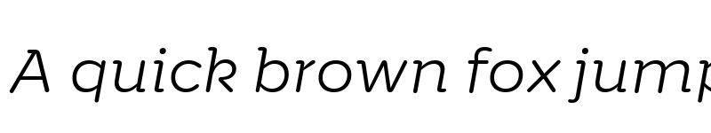 Preview of Banda Nova Light Italic