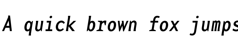 Preview of BaseMono NarrowReg Italic