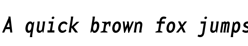 Preview of BaseMonoNarrowRegItalic Italic