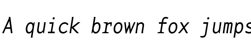Preview of BaseMonoNarrowThinItalic Italic