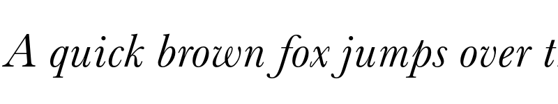 Preview of Baskerville No.2 Italic