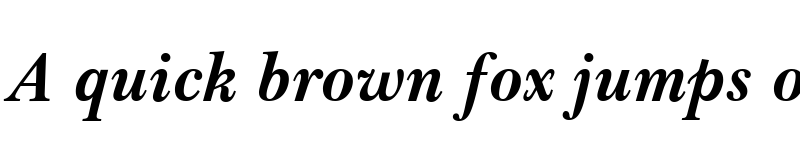 Preview of Baskerville WGL4 BT Bold Italic