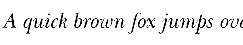 Preview of BaskervilleCyr Upright Italic