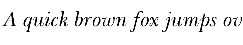 Preview of BaskervilleGreek Upright Italic