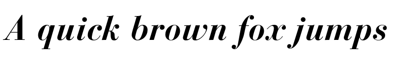 Preview of Bauer Bodoni Std 1 Bold Italic