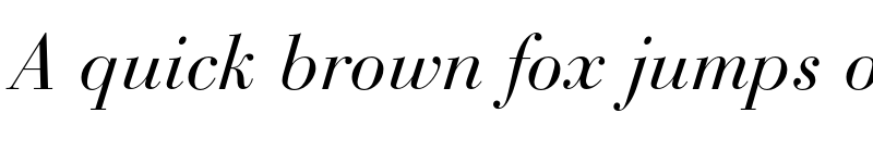 Preview of Bauer Bodoni Std 1 Italic