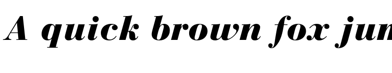 Preview of Bauer Bodoni Std 2 Black Italic