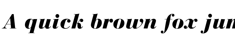 Preview of BauerBodoni LT Black Italic