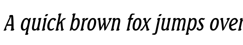 Preview of BeachCondensed Italic