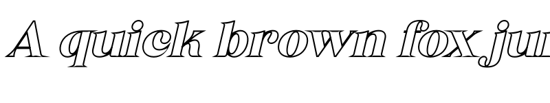 Preview of Begika Outline Italic