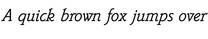 Preview of Belwe Mono Std Italic